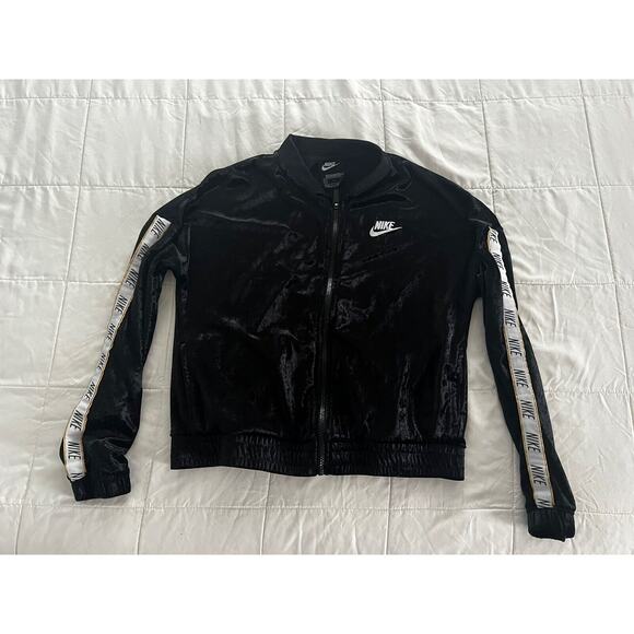 Girls size L Nike Velvet Zip Up Jacket - Picture 1 of 3